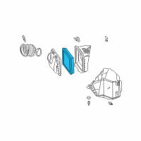 OEM 1997 Cadillac DeVille Element Pkg, Air Cleaner Diagram - 19259030