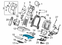 OEM 2022 Cadillac CT5 Seat Cushion Pad Diagram - 84996756