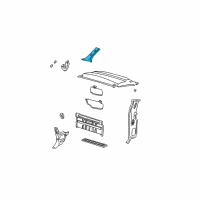 OEM 2002 Ford F-350 Super Duty Weatherstrip Pillar Trim Diagram - F81Z-2503599-AAC