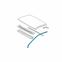 OEM 2007 Chevrolet Silverado 3500 HD Drip Weatherstrip Diagram - 15744718