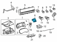 OEM 2021 Toyota Sienna Hazard Switch Diagram - 84332-08040