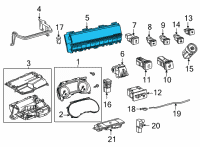 OEM 2021 Toyota Sienna Dash Control Unit Diagram - 55900-08260