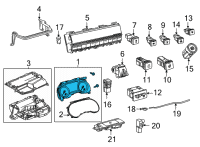 OEM Toyota Sienna Cluster Assembly Diagram - 83800-08C70