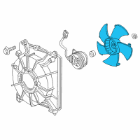 OEM 2012 Honda Insight Fan, Cooling Diagram - 19020-RB0-004