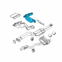 OEM 2004 BMW Z4 Exchange. Exhaust Manifold With Catalyst Diagram - 18-40-7-518-674