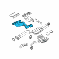 OEM BMW Z4 Exchange. Exhaust Manifold With Catalyst Diagram - 18-40-7-518-673