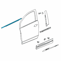 OEM GMC Terrain Belt Molding Diagram - 84647757