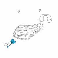 OEM 2017 Kia Forte Holder & Wiring-Rear Diagram - 92470B0730