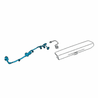 OEM 2022 GMC Sierra 3500 HD HARNESS ASM-I/S RR VIEW MIR WRG Diagram - 84859039