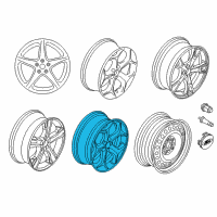 OEM 2017 Ford Focus Wheel, Alloy Diagram - FM5Z-1007-D