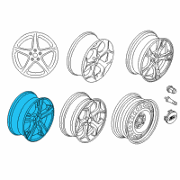 OEM 2015 Ford Focus Wheel, Alloy Diagram - CM5Z-1007-E