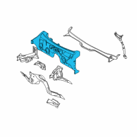OEM BMW 760Li Splash Wall Diagram - 41-13-7-044-413