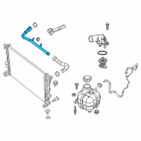 OEM 2014 Jeep Cherokee Tube-COOLANT Inlet Diagram - 68102127AE