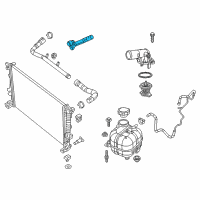 OEM 2016 Jeep Cherokee Hose-Radiator Outlet Diagram - 68102133AD