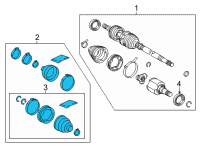 OEM 2017 Toyota Mirai Boot Kit Diagram - 04428-62010