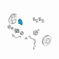 Genuine Toyota Caliper diagram