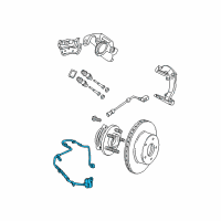 OEM 2001 Jeep Grand Cherokee Hose-Brake Diagram - 52128092AB