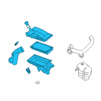 OEM Mercury Mariner Air Cleaner Assembly Diagram - BM6Z-9600-A