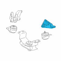 OEM 2021 Toyota Tacoma Mount Bracket Diagram - 12315-0P090
