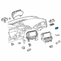 OEM 2014 Chevrolet Corvette Dash Control Unit Diagram - 23145856