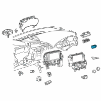 OEM Chevrolet Corvette Dash Control Unit Diagram - 84598298