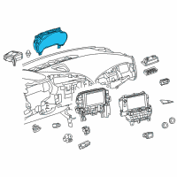 OEM 2014 Chevrolet Corvette Cluster Diagram - 84505100