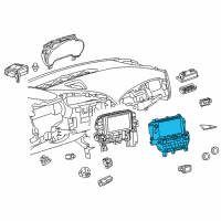 OEM 2018 Chevrolet Corvette Dash Control Unit Diagram - 84332666