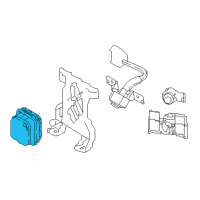 OEM Infiniti QX30 Distance Sensor Unit Diagram - 28438-5DA5A