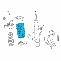 OEM 2015 BMW X6 Front Coil Spring Diagram - 31-33-6-862-233