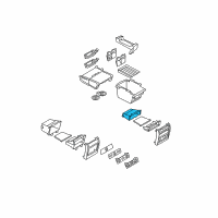 OEM 2008 BMW X6 Oddments Tray Centre Console, Rear Diagram - 51-16-6-973-520