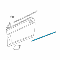 OEM 2008 Chrysler Sebring Molding-Front Door Diagram - ZH58TZZAA