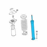 OEM BMW ActiveHybrid 3 Rear Shock Absorber Diagram - 33-52-6-874-369