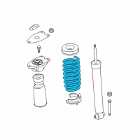 OEM 2013 BMW ActiveHybrid 3 Rear Coil Spring Diagram - 33-53-6-851-725