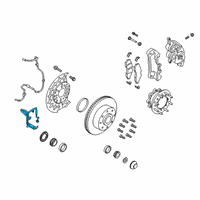 OEM 2022 Ford F-250 Super Duty Brake Hose Diagram - HC3Z-2078-B