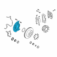 OEM 2021 Ford F-250 Super Duty Splash Shield Diagram - DC3Z-2K004-B