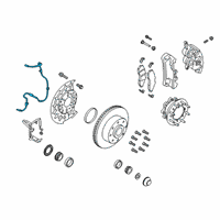 OEM 2019 Ford F-250 Super Duty Front Speed Sensor Diagram - HC3Z-2C204-A