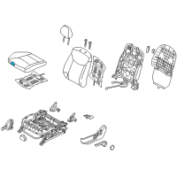 OEM 2014 Hyundai Elantra Coupe Pad Assembly-Front Seat Cushion Driver Diagram - 88150-3X700