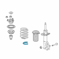 OEM Acura ILX Rubber, Right Front Spring (Lower) Diagram - 51684-TX6-A01