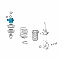 OEM 2022 Acura ILX Rubber, Front Shock Absorber Mounting Diagram - 51920-T3R-A01