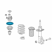 OEM 2017 Acura ILX Bearing, Front Shock Absorber Diagram - 51726-TX6-A01