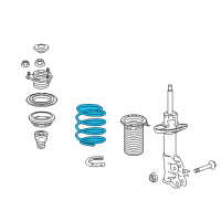 OEM Acura ILX Spring, Right Front Diagram - 51401-TX6-A04