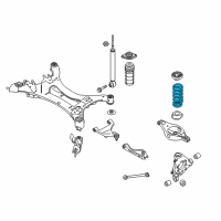 OEM Nissan Pathfinder Spring - Rear Suspension Diagram - 55020-3JA0C