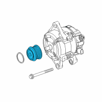 OEM 2018 Toyota Corolla Pulley Diagram - 27415-0T031