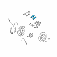 OEM 2007 GMC Acadia Rear Pads Diagram - 84273025