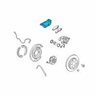 OEM 2013 GMC Acadia Caliper Support Diagram - 15855610