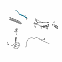 OEM Acura Arm, Windshield Wiper (Passenger Side) Diagram - 76610-S0K-A01