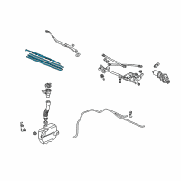 OEM 2001 Acura TL Windshield Wiper Blade (600MM) Diagram - 76620-S0K-A01