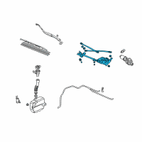 OEM 2000 Acura TL Link, Front Wiper (Lh) Diagram - 76530-S0K-A01