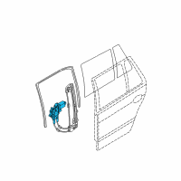 OEM 1999 BMW 528i Window Motor Diagram - 67-62-8-360-511