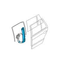 OEM BMW 525i Rear Right Window Regulator Diagram - 51-35-8-252-430